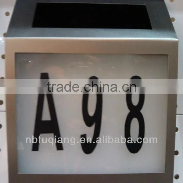 FQ-133 Useful and Environmental Led Solar Power of House Numbers Led Solar Power Address Numbers Light photo-2