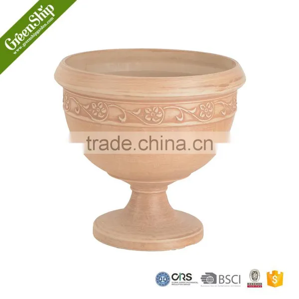 Decorative Garden Fiber Clay Pots From Greenship/ 10 Years Lifetime/ Lightweight/ UV Protection/ Eco-friendly photo-4