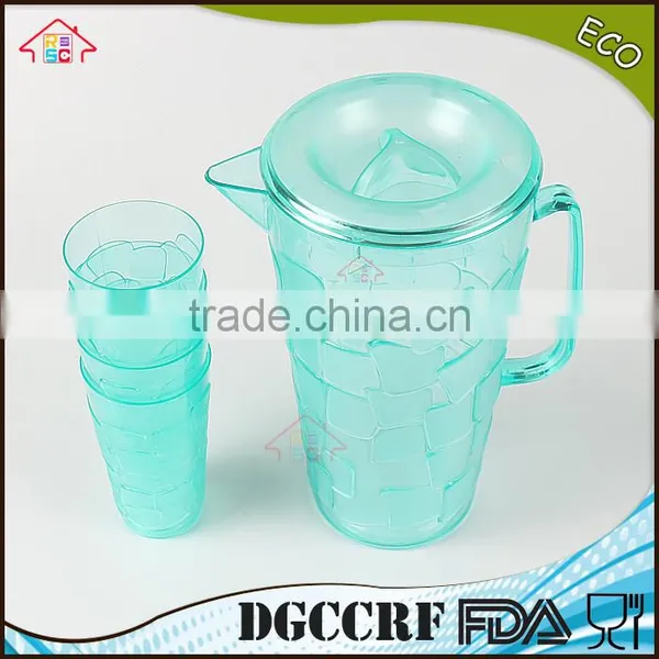 NBRSC Set of 5 Pieces Plastic PS Cold Water Jug Water Kettle Hollow Drinking Bottle PP Pot Double Layer Watering Can photo-6