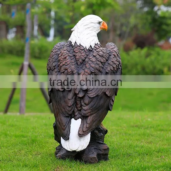 Wholesale Home Decor High Quality Fiberglass Eagle Animal Resin Sculptures photo-5