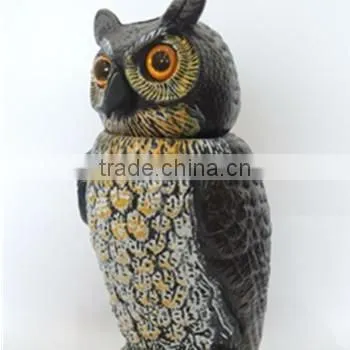 Plastic Rotating Head Wind Action Owl Bobbling Bird Scare Owl by Wind photo-6