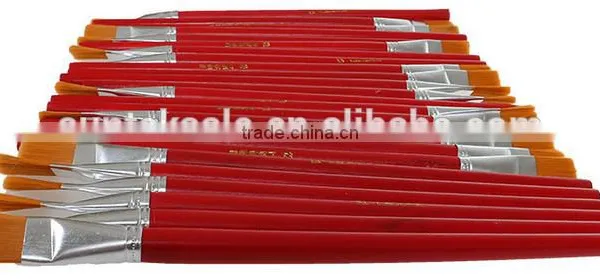 Wood Handle Nylon Head Art Oil Paints photo-3