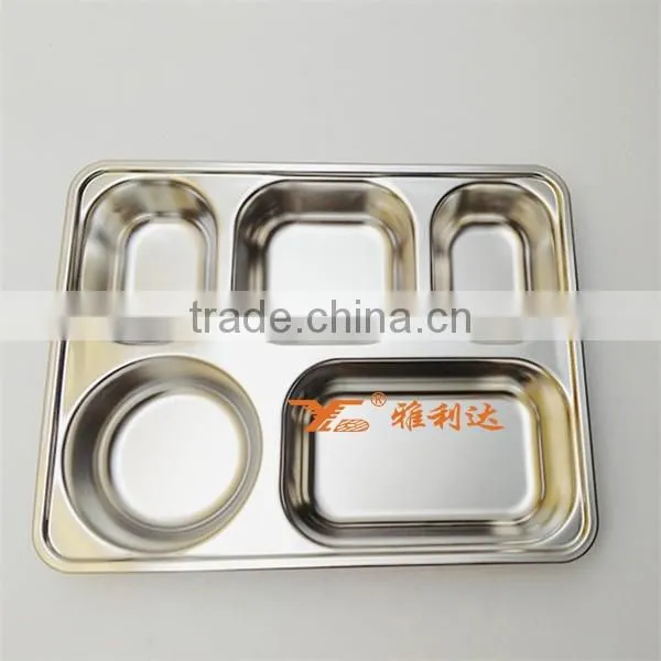 304 Custom Stainless Steel Bento Lunch Box 5 Compartment Take-out Food Container for Picnic photo-5
