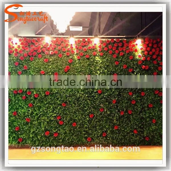 Wedding Decoration Flower Wall Cloth Flower Artificial Flower Wall in Sale photo-3