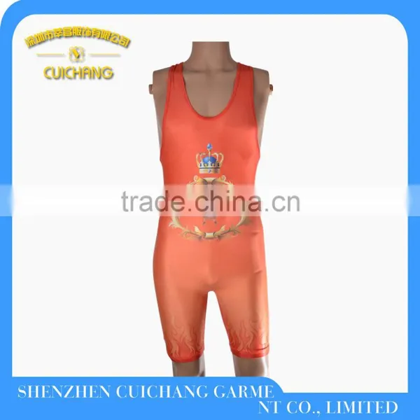 Professional Cheap Sublimated Wrestling Singlets photo-2