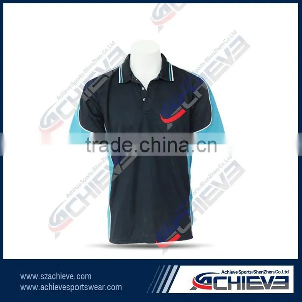 Sport Active Cricket Team Shirts Sublimated Printing Fashion Polo Wear,custom Gym Polo Jerseys Wholesale photo-5