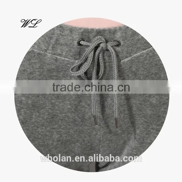 Woman's Velvet Fabric Track Pants Casual Wear Loose Sweat Jogger Pants photo-6