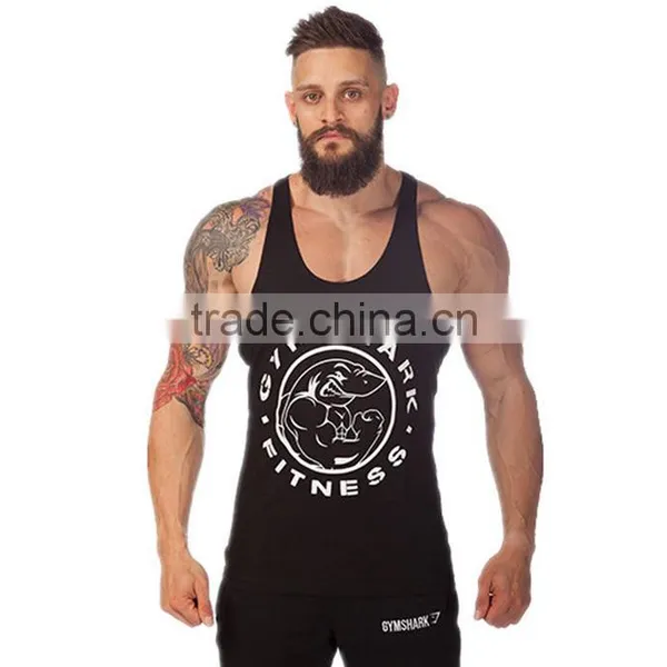 2016 Cotton Fitness Clothes Gym Bodybuilding Tank Top Men Sleeveless Sport Tops Casual Golds Gym Vest Brand Tracksuits Men photo-3