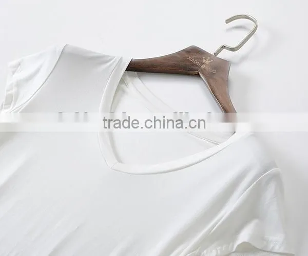 High Quality Promotional Custom Design Short Sleeve Cheap Plain Blank T-shirt Women photo-6