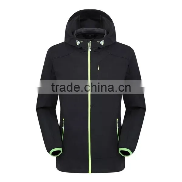 Instocked Softshell Jacket Waterproof Customizable Logo Inside Fleece Warm Wearing photo-2