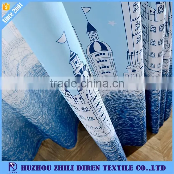Mediterranean Style Drapes Marine Style Printed Curtains Fabric For Kid photo-6