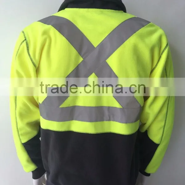 Two-color High Visibility Polar Jacket With Reflective Tapes Meet AS/NZ 1906.4:2010 photo-2
