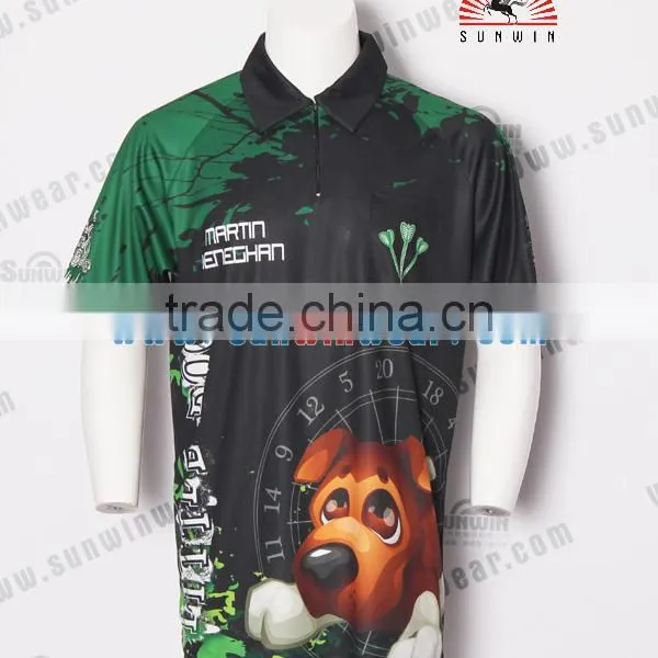 Colorful Quality Dart Shirt / New Coming Custom Sublimation Dart t Shirts photo-6