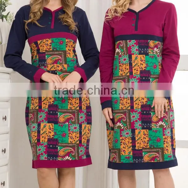 MAKE TO ORDER NEW WINTER DESIGN ARABIC WOMEN COTTON NIGHTGOWNS photo-3