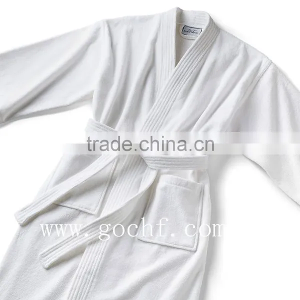 Kimono Collar Terry Bathrobe photo-3