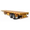2 Axles Flatbed Semi Trailer 60T