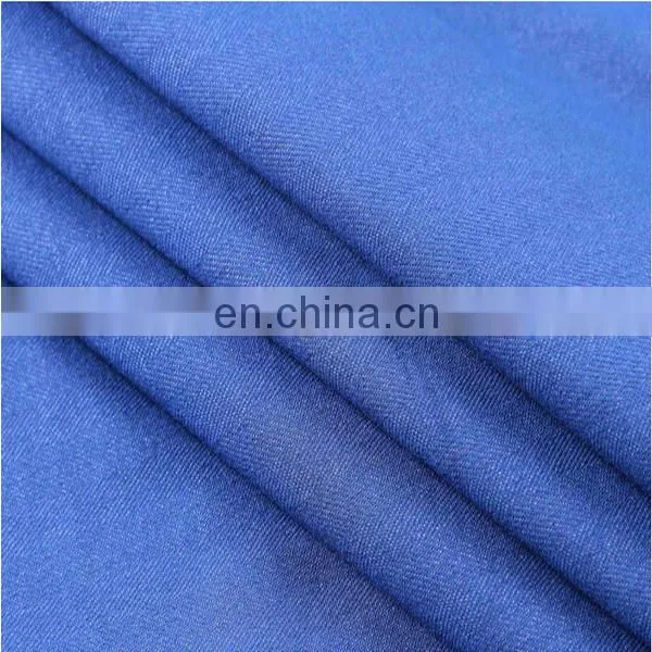 Cotton Polyester Stretch Denim Indigo Blue Denim With 10oz Denim Fabric Stock photo-4