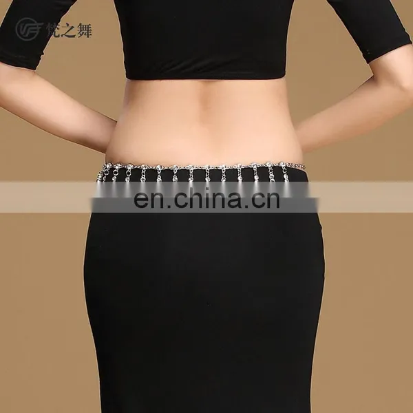 P-9104 Silver Fashion Accessory Wholesale Belly Dance Chain Belt photo-2
