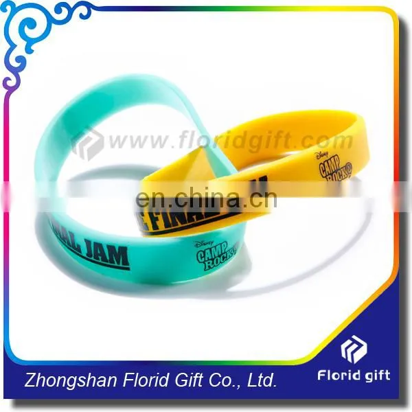 Wholesales Custom Design Printing Cheap Name Rubber Band Bracelet photo-3