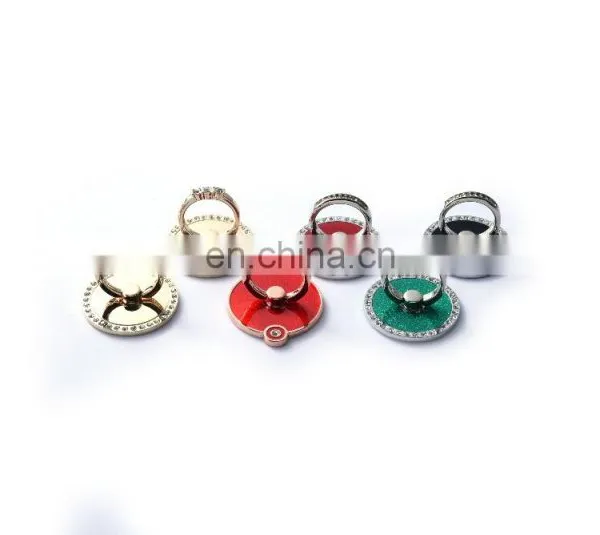 Imitation Diamond Metal Finger Ring Stent Mobile Phone Holder photo-5