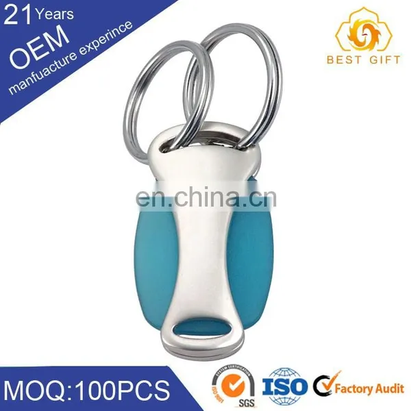 Metal Multi Rings Keyring Three Ring Quick Release Zinc Alloy Keychain photo-5