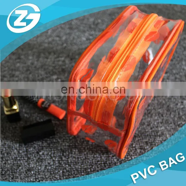 New Design Fashion Sexy Lipper Zipper Top Girls Make up Cosmetic Printed PVC Bag photo-3