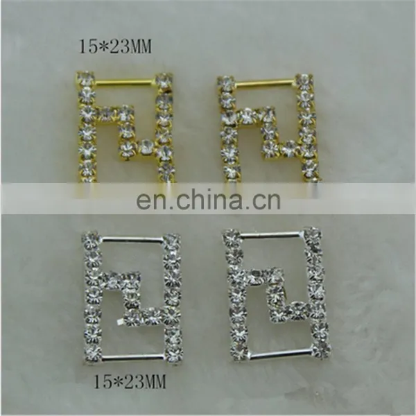 Wholesale Plastic Sliver Gold Ribbon Buckle photo-3