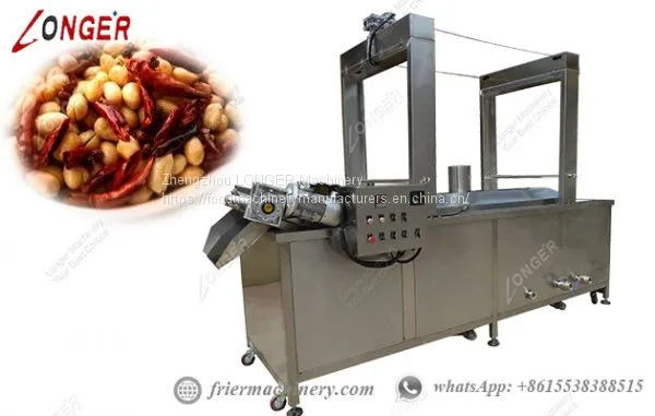 Stainless Steel Automatic Continuous Peanut Fryers Machine Costs 200KG/H photo-2