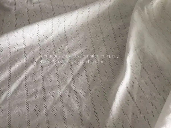 Infant Cotton Ribbed Knit Jacquard Breathable Home Service Close-fitting Fabric photo-2