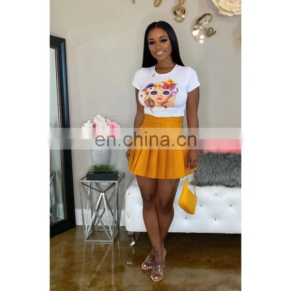 2020 New Arrivals Women Sexy Pleated Mini Skirts Ladies Fashion Casual Skirts Women's Skirts photo-5