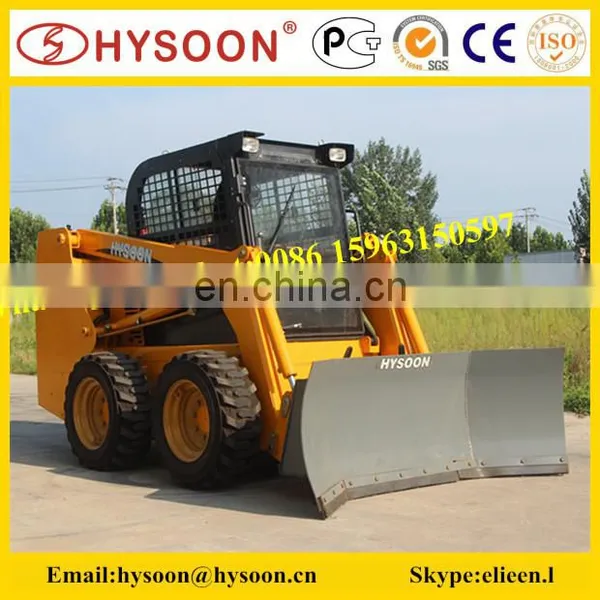 Utility Diesel Engine Wheel Skid Steer Loader With U Blade photo-4