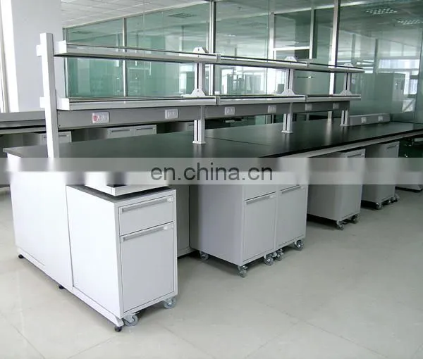 CE School Furniture Lab Island Table Bench With Sink and Reagent Shelf photo-3