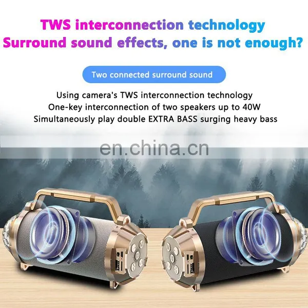 Mini Speaker 2020 Wholesale OEM/ODM Remote Control Mobile Phone/computer 5.0 1200MAH High Capacity photo-5