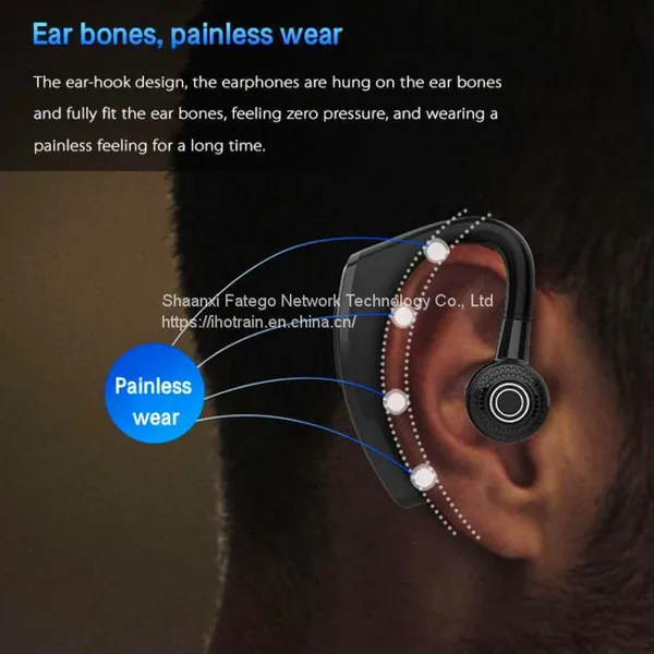 OEM China Hotrain E9 ABS Plastic Waterproof 270 Degree Rotation True Wireless Stereo TWS Wireless Bluetooth4.2 Single Supra-aural Earphone photo-5