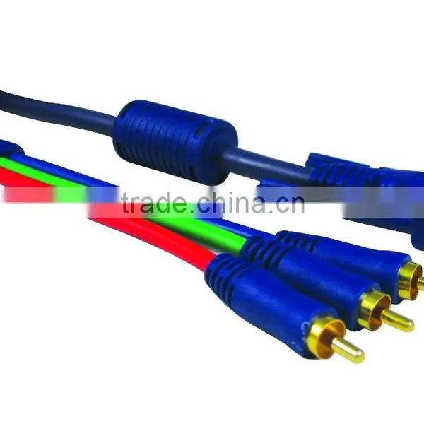 High Quality Gold Plated Vga to 3RCA Component Cable, Vga to av Cable photo-2