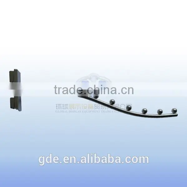 Metal Chrome Store Fixtures for Slotted Channel