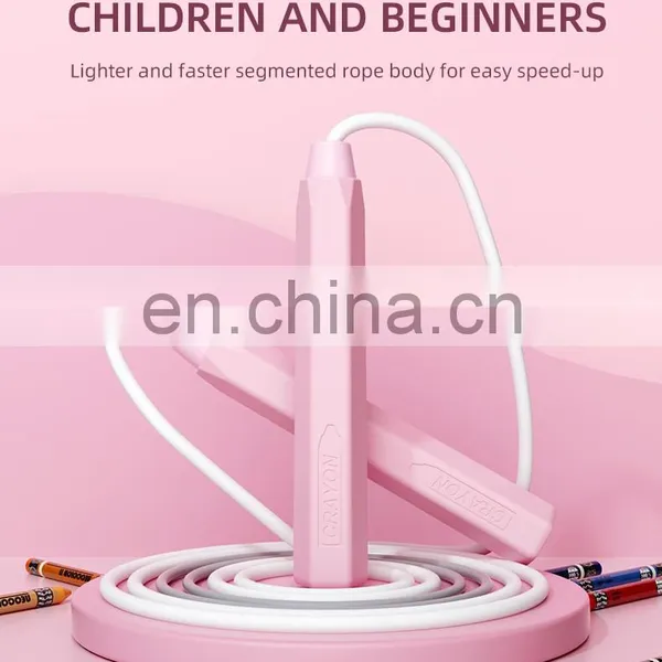New Fashion Custom Logo Pink Skipping Rope Children Jump Rope photo-2