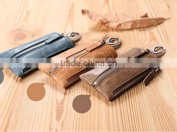 Hot Sell Handmade Genuine Leather Key Holder, Practical Leather Smart Key Holder, Car Key Case photo-6