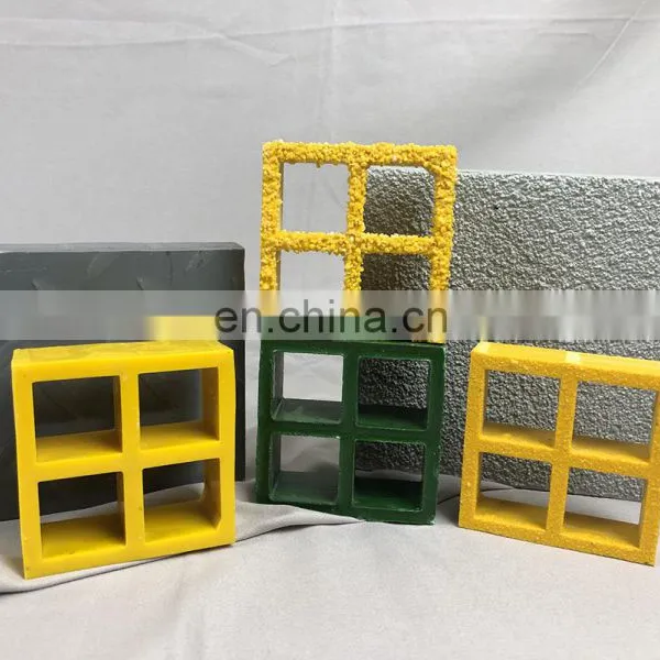 Fiberglass Grille High Quality High Strength Light Weight Customized 38*38*38mm 25*25*25mm 50*50*50mm FRP Molded Grating photo-3