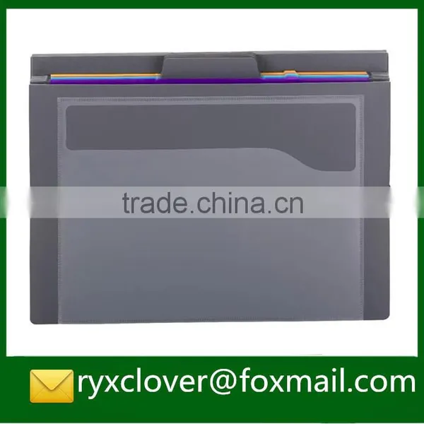 Office Stationery Expandable Hanging Folder/PP Briefcase/Plastic Document Bag photo-5