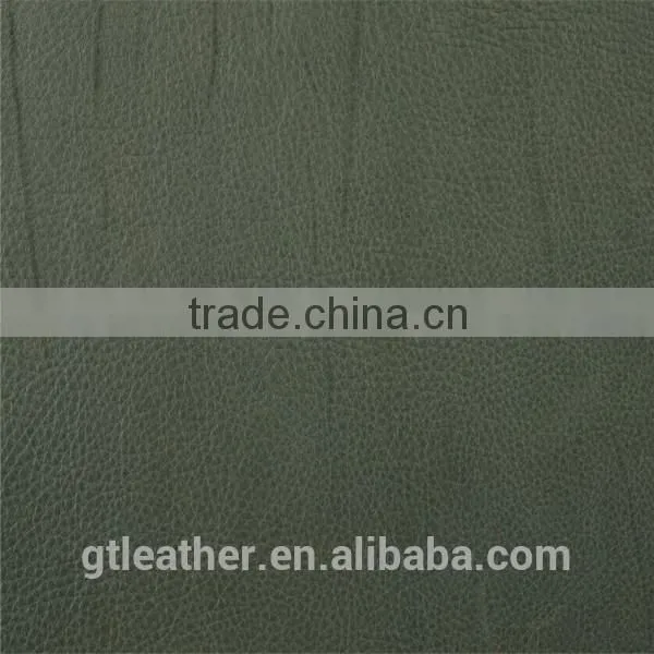 Genuine Cow Finished Leather for Shoes Upper,bag ,cap photo-2