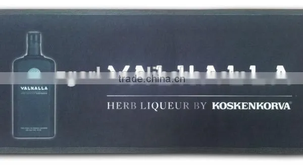 China Goldenl Supplier Custom Non-woven Fabric Nitrile Rubber Beer Bar Mat photo-2