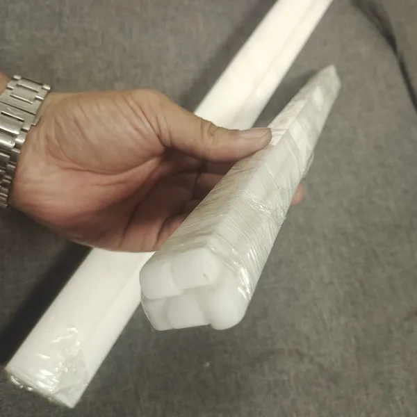 CNC White POM Sliding Rail Plastic Nylon UHMWPE Block Linear Plastic Strips photo-3