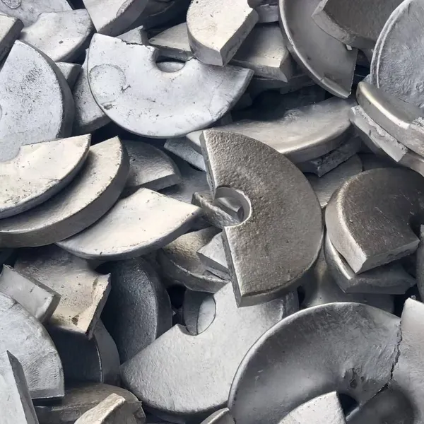 500g Steelmaking Aluminum Blocks / 600g Deoxidizing Aluminum Blocks for Steelmaking in Steel Mills / Semi-circular Deoxidizing Aluminum Blocks photo-3