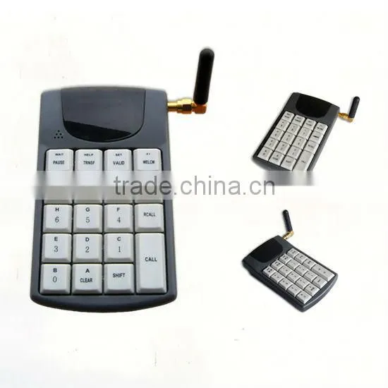 Wireless 19 Function Keys Call Pad Terminal for Queue System