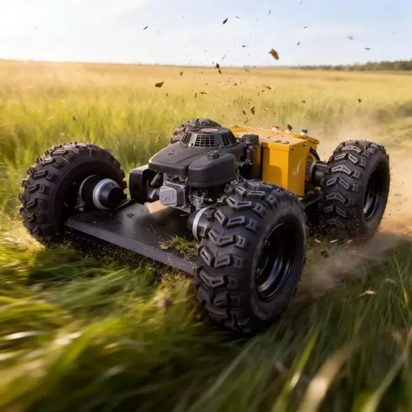 Agriculture Gasoline Powered Brush DC Motor Remote Controlled Slope Mower
