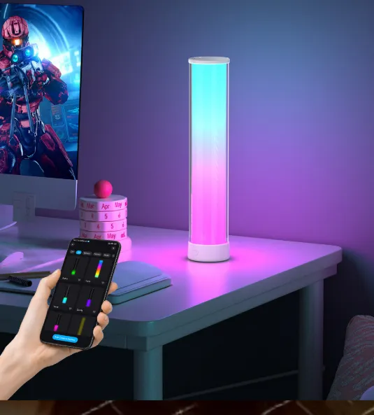 Intelligent Bluetooth Dimming Color Atmosphere Light， Rechargeable Bedside Lamp ，Bedroom Decoration Small Night Light， Remote Control Light photo-4