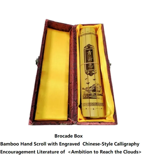 Xuan Paper Hand Scroll for Painting Calligraphy Chinese Cursive Script Calligraphy Song Brocade Box photo-4