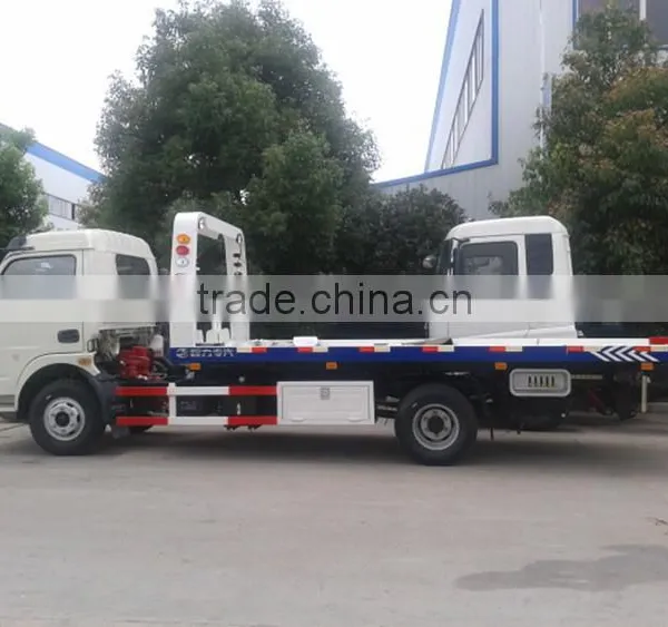 2015 EuroIII or EuroIV Factory Price Dongfeng 4 Ton Tow Truck,4x2 Car Towing Equipment photo-2