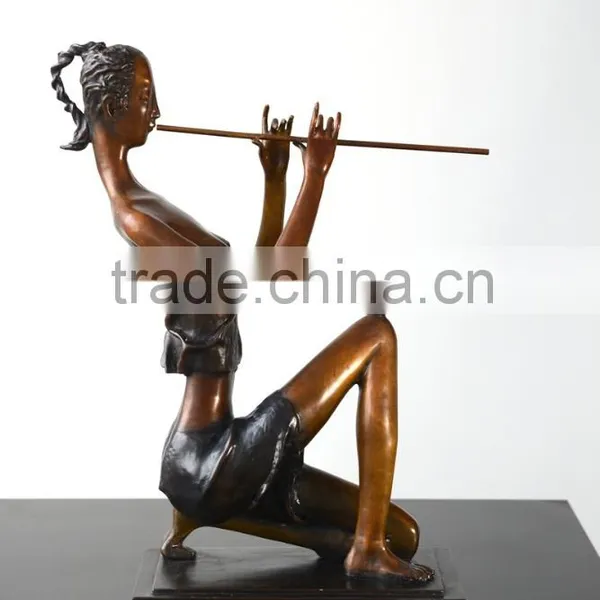 Bronze Statue Of Abstract Figure Women Elaborate Sculpture Home Decor Interior Decorating photo-5